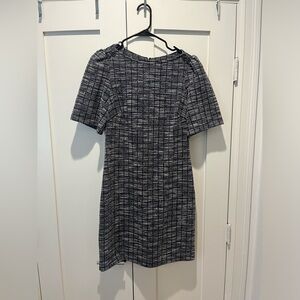 Calvin Klein navy blue tweed dress